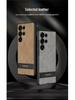 Samsung S25 Ultra Leather Case: Slim, Anti-Fall, Cross-Border Stand Protective Cover
