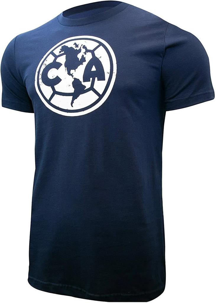 Club America Officially Licensed Soccer T-Shirt Cotton Tee Men Size- Navy