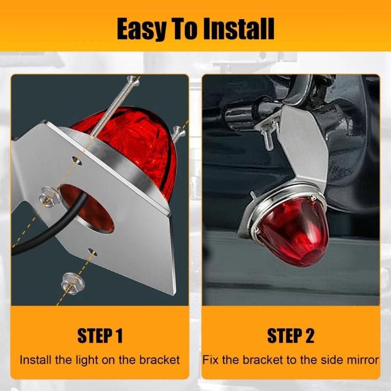 2 Pezzi Staffe per Luci Veicolo Heavy Duty Supporto ad Angolo Regolabile Adatto per Luci di Posizione LED per Camion Installazione Sicura