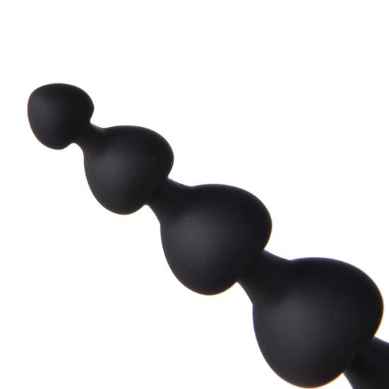 Masturbator din silicon Plug anal Long Pull Beads Masager Cuplu Flirt Sex Toy