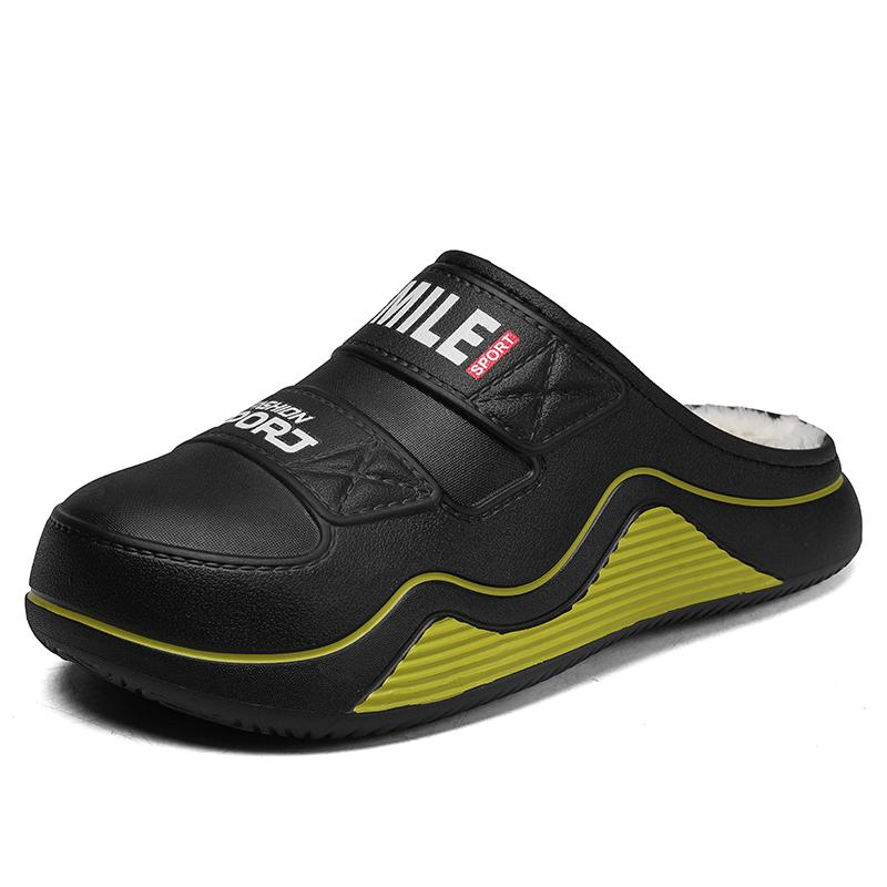 Varm vinter bomullssko dame varm pels hjemmetøfler EVA sklisikre plysj tøfler innendørs par tykk såle fottøy lysbilder