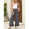 Summer New Loose Casual Thin Home Pants Women's Nine Points Pants Can Wear outside Lotus Leaf Edge Pants Comfortable Home Clothes