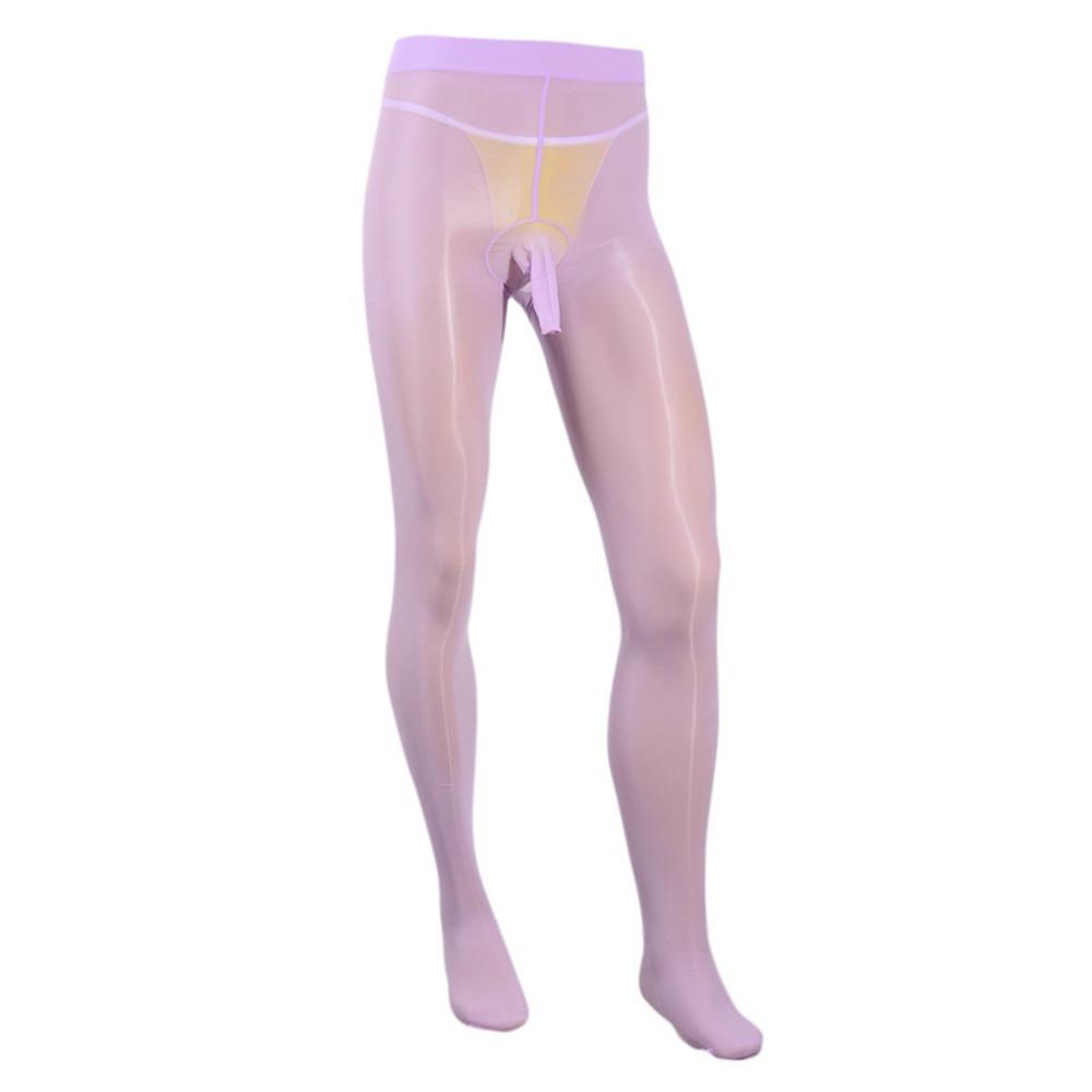 Cross-border E-commerce Men's Jj Sets of Stockings, Aircraft Opening Ultra-thin Bare-leg Pants, Oily Pantyhose, Sao Men's Socks