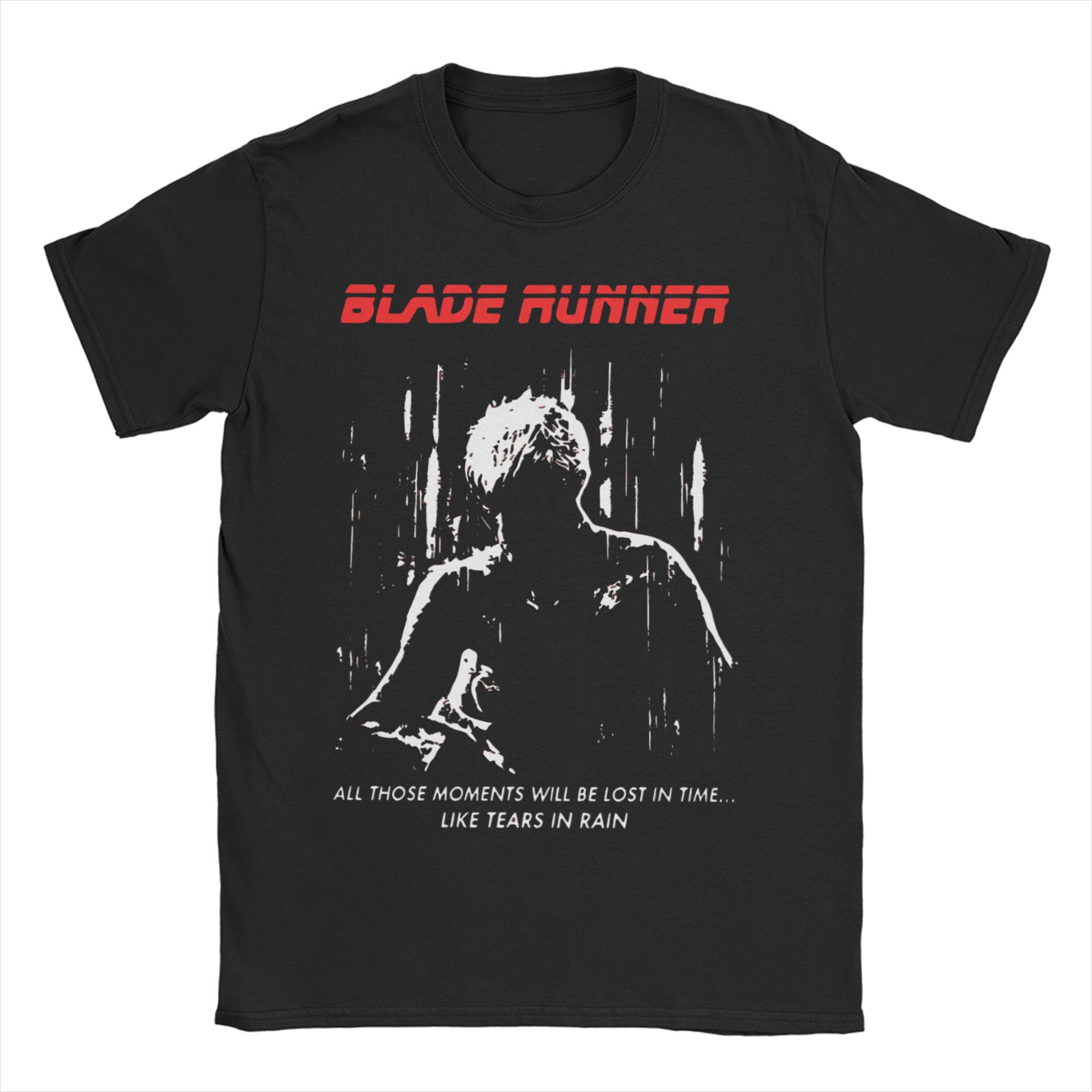 

2025 Summer Unisex Womens Blade Runner Alternative Movie Poster T Shirt Tops Novelty Short Sleeve Crew Neck Cotton Printed Tees S