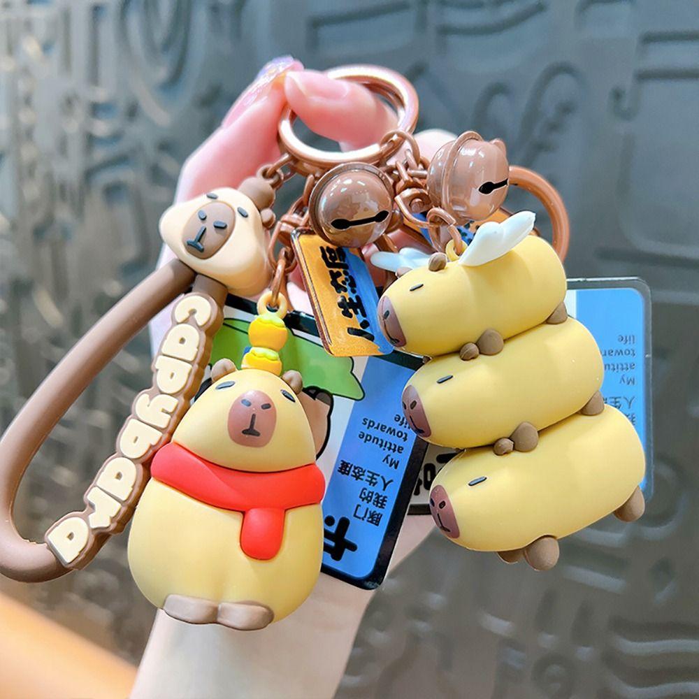 

Creative Capybara Keychain Cartoon Bag Accessory Cute Bag Pendant Car 1