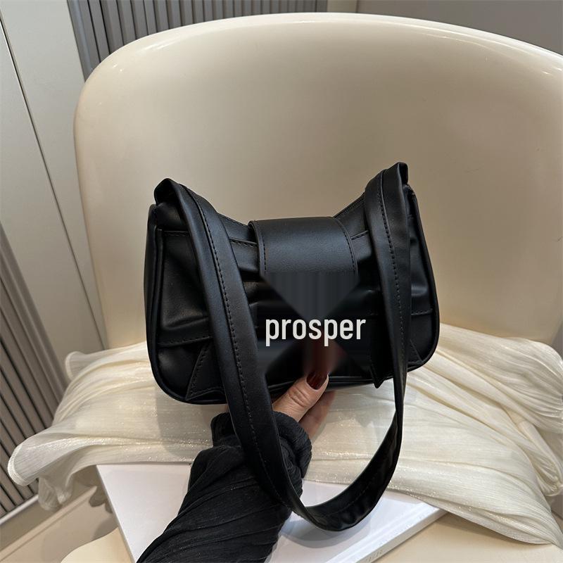 

2024 Summer French-Style Bow Shoulder Bag for Women темно-коричневого