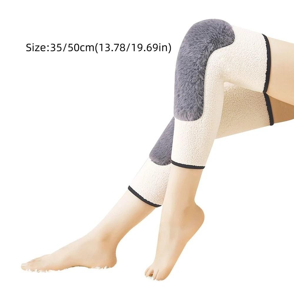 Plus Velvet Winter Knee Pads Universal Knee Support Durable Warm Knee Sleeve  Unisex