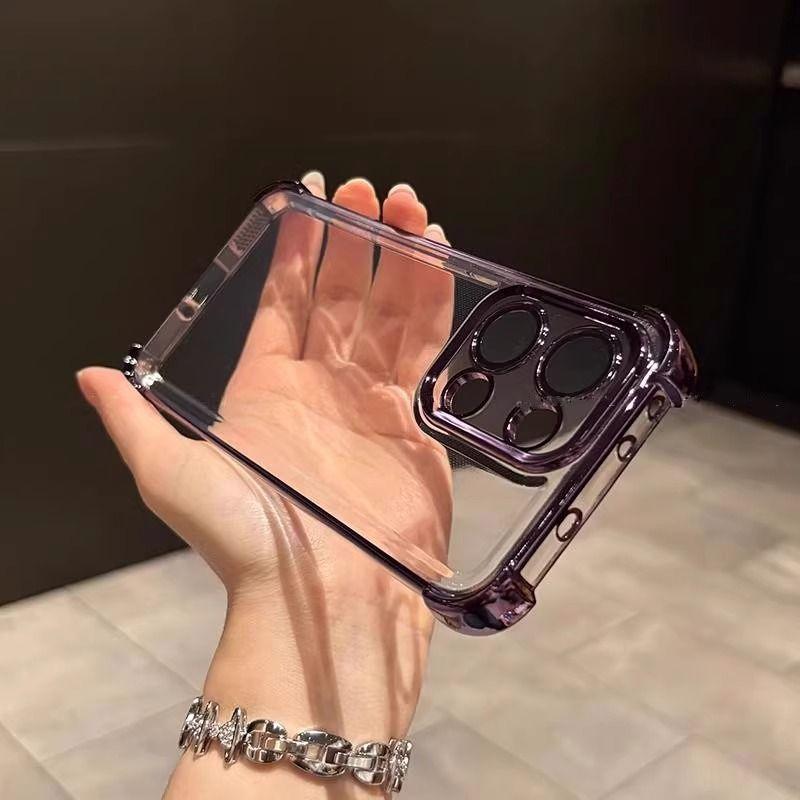 Luxury Clear Plating Case For Redmi 15C Note 14 4G 13 Pro 5G 12 11 10 PRO 12S 11S 14C 13C 12C 9C A5 A3 A2 A1 9A 10C cover Airbag
