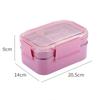 1000ml Çift Katmanlı Paslanmaz Çelik 304 Yalıtımlı Çanta ile Sızdırmaz Termal Bento Beslenme Kutusu Yetişkin Öğrenci Yemek Kabı