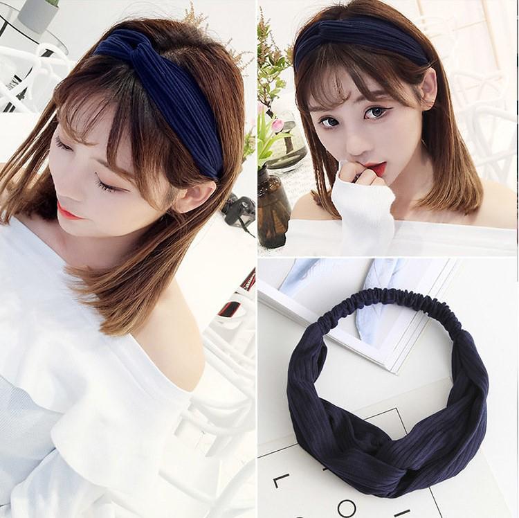 Korean Spring-Summer Elastic Chiffon Silk Headband for Women – Hair Accessories, Sports & Face Washing