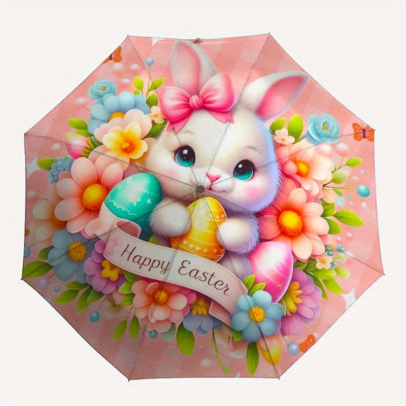 

1pc Easter Bunny Themed High-quality Umbrella,Automatic Opening and Closing Umbrella,Multi-functional Umbrella G0811043