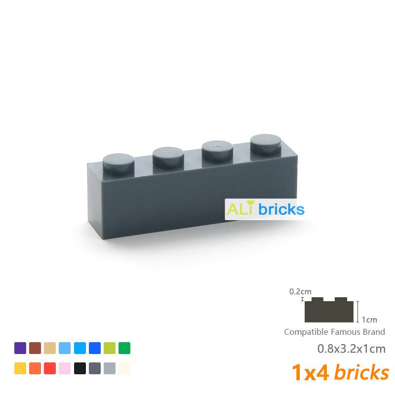 24pcs/lot Bulk Blocks Building Bricks Thick 1X4 Educational Assemblage Construction Toys for Children Size Compatible With 3010