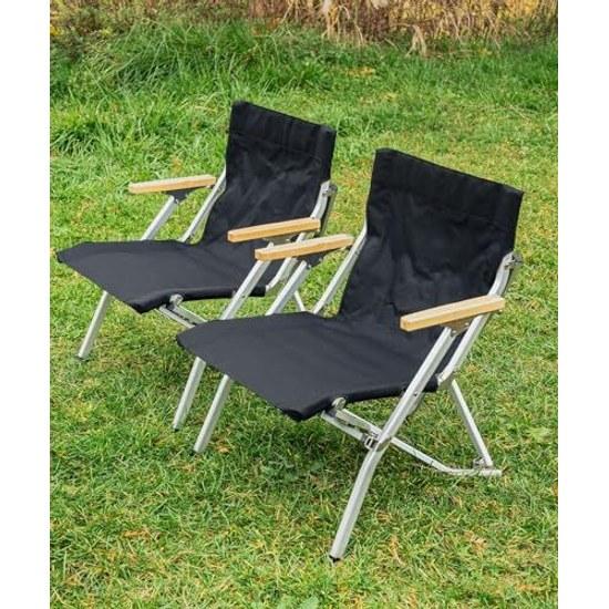 Snow Peak Entry Lounge Chair Short 2-Piece Set SET-093 Outdoor Camp Deck