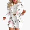 Moda Versatile Abito e Gonna Coordinati Stile Casual da Donna Bottoni Aperti Ombelico Corto Abito Multipezzo