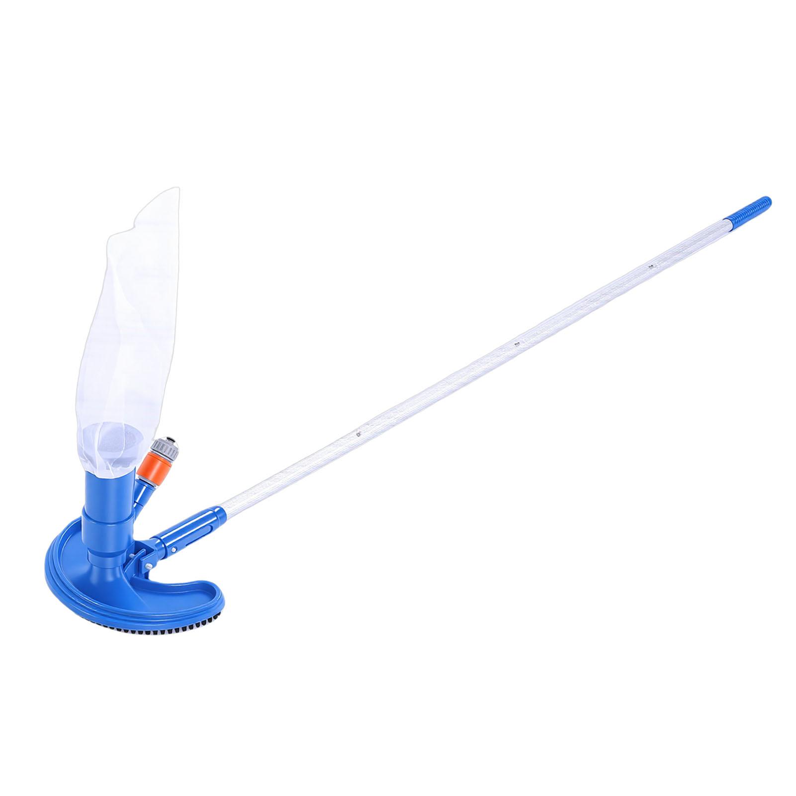 Pool Vacuum Jet Cleaner Labor Saving Portable Underwater Cleaner with 4 Section Pole for Swimming Pool Hot Tub Fountain