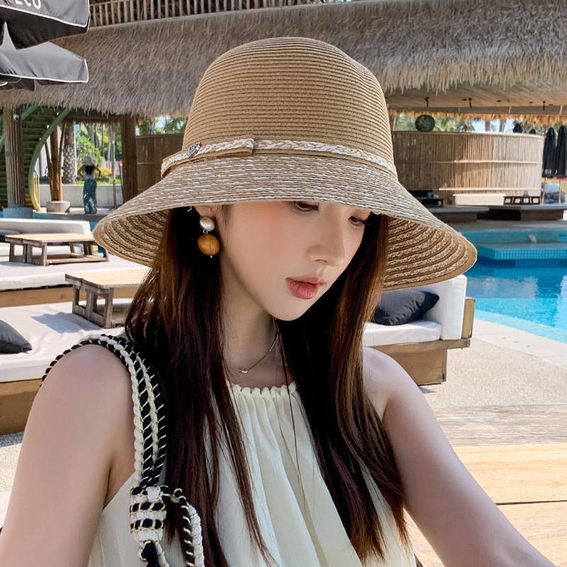 Summer Straw Hat For Women With Wide Brim And Breathable Raffia Material For Beach And Vacation Use