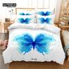 Colorful Butterfly Bedding Set, 3Pcs Duvet Cover Set, Soft Comfortable Breathable Duvet Cover, For Bedroom Guest Room Decor