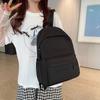 New backpack large-capacity solid color primary and secondary school student bag Korean version of versatile college style school bag