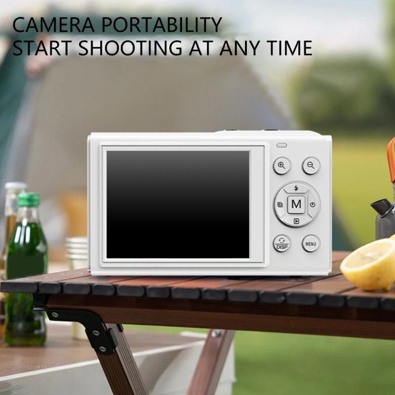 5K Double Screen Digital Camera 80MP High Resolution 18X Digital Zooming WiFi Streaming Builts in Flashing for Photography Beginners