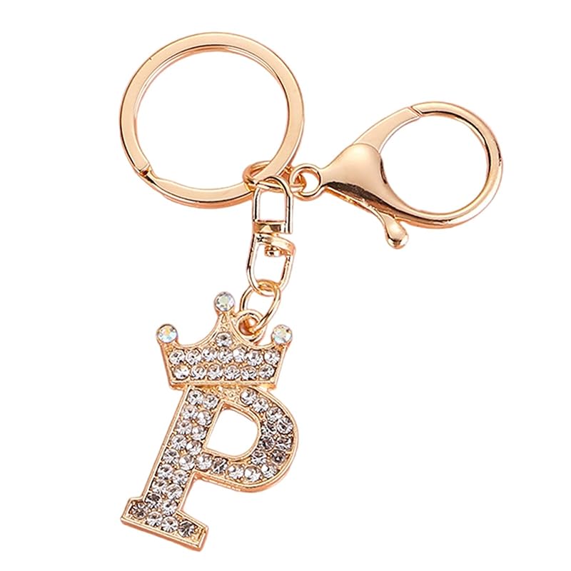

[Moerstar] bag charm initial charm key ring accessories ladies English keepsake key chain initial Sparkling men s Fashionable Elaboration