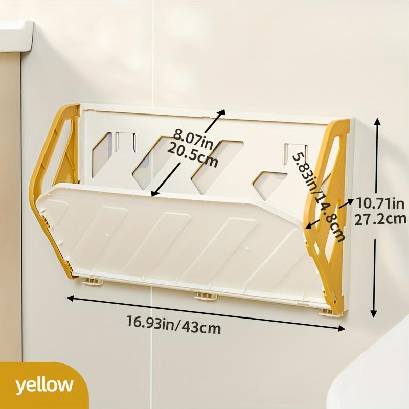 Wall-Mounted Shoe Rack, Hidden Storage Shelf, Foldable Plastic Organizer, No-Drill Installation, Multi-Layer Space Saver