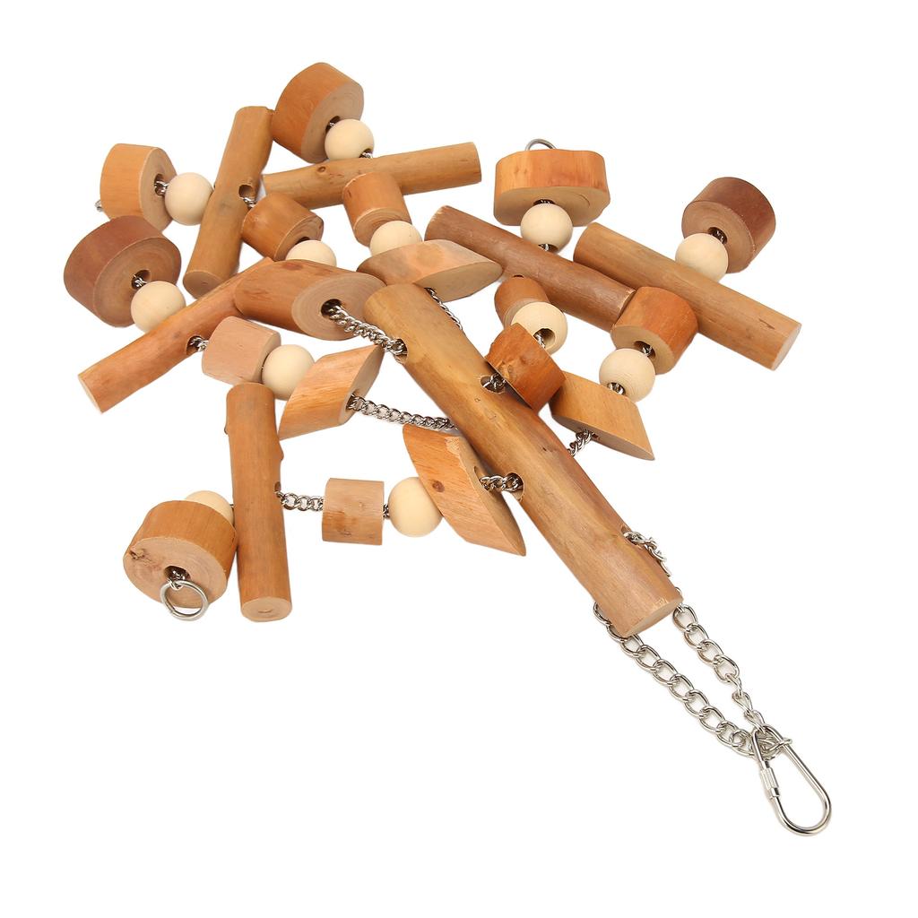 Bird Chewing Toys Fun Interactive Wood Blocks Parrot Bird Chewing Toys for Parakeet Cockatiel Conure Cockatoo