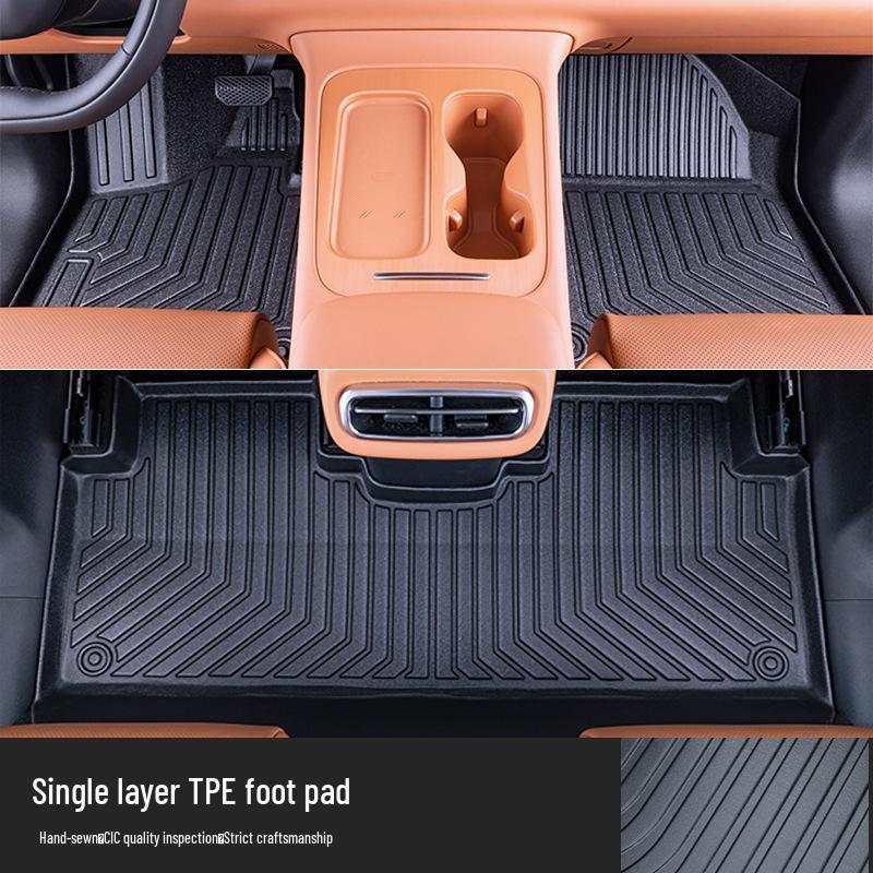 Leapmotor C10 TPE Floor Mats - Full Coverage, Compatible with 26 Models, Car-Specific Interior Accessories.
