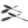 4Pcs Auger Bits Wood Cutting Hole Saw Reaming Twist Drill FourBlade Hex Shank 1825mm