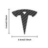 1PCS Car Steering Wheel Replacement Accessories Auto Decoration Logo Cover For Tesla Model 3 Model S X Model Y 2020 2021 2022