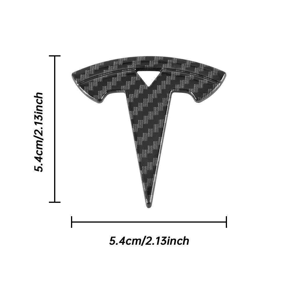 1PCS Car Steering Wheel Replacement Accessories Auto Decoration Logo Cover For Tesla Model 3 Model S X Model Y 2020 2021 2022