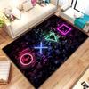 Game Console Symbols Cards Game Rug Teen Kawaii Living Room Bedroom Anime Carpet Children's Aesthetic Room Decor Furry Mat