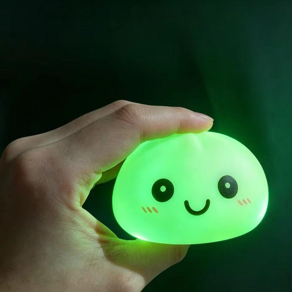 Electronic Dumpling Squishes Food Ornament Glowing Dumplings LED Bun Night Light Children Gift