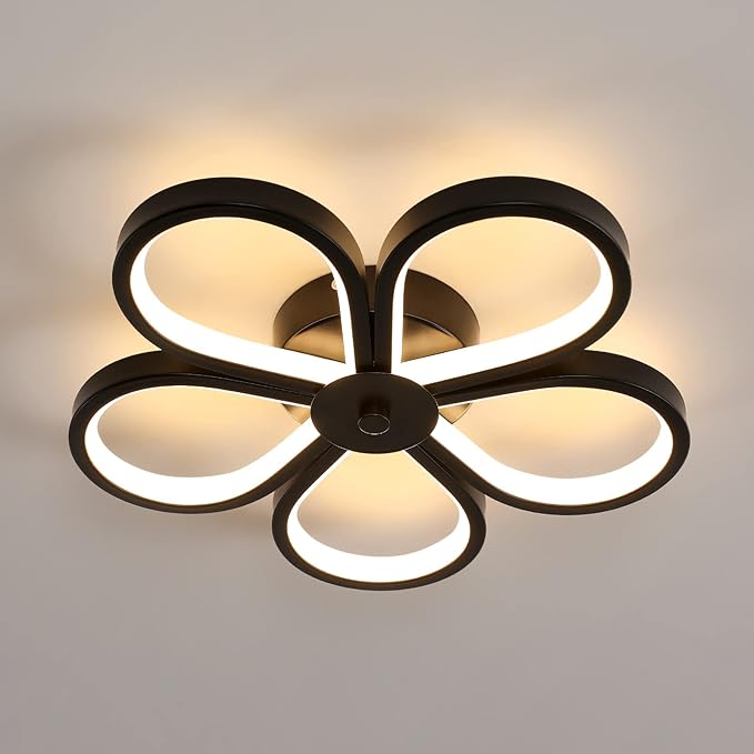 

Потолочный светильник для гостиной SENQIU Black LED 3000k Creative Flower
