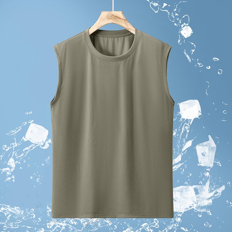 Plus Size 4XL-11XL Oversized Sleeveless T-shirt Summer Men's 2 Pieces Set Fashion Shorts Sets Vintage Clothes