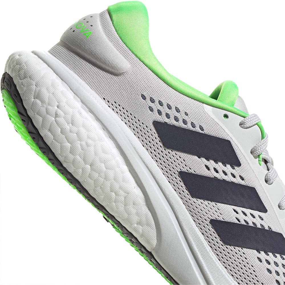 Adidas Supernova LUX95 Running Dash Green Size cm 2.0 Shoes, Gray/Shadow Navy/Solar (GW9093), 25.5