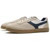 Li Ning Yunchuan Abrasion Resistant, Lightweight, Balanced Low top German Army Trainers Men's Beige Blue White AGCV099-4