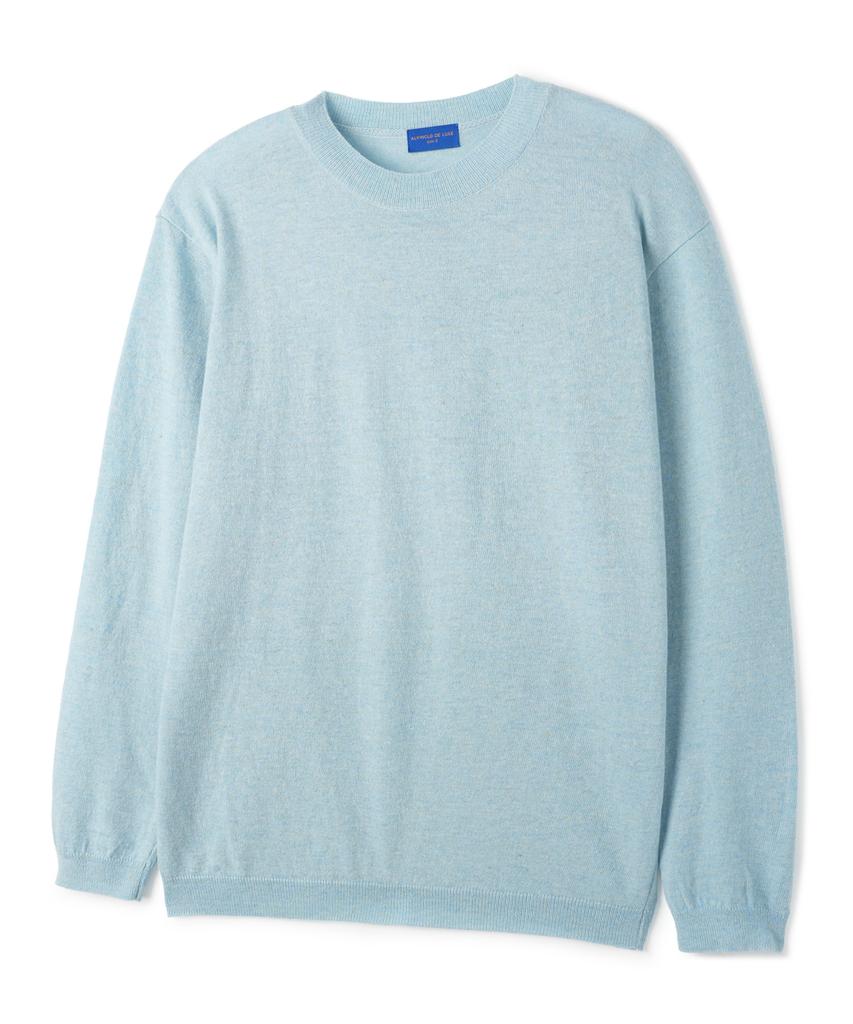 ALVINCLO [Deluxe] Linen Long Sleeve Round Knit Dlx1518 (5 Colors)