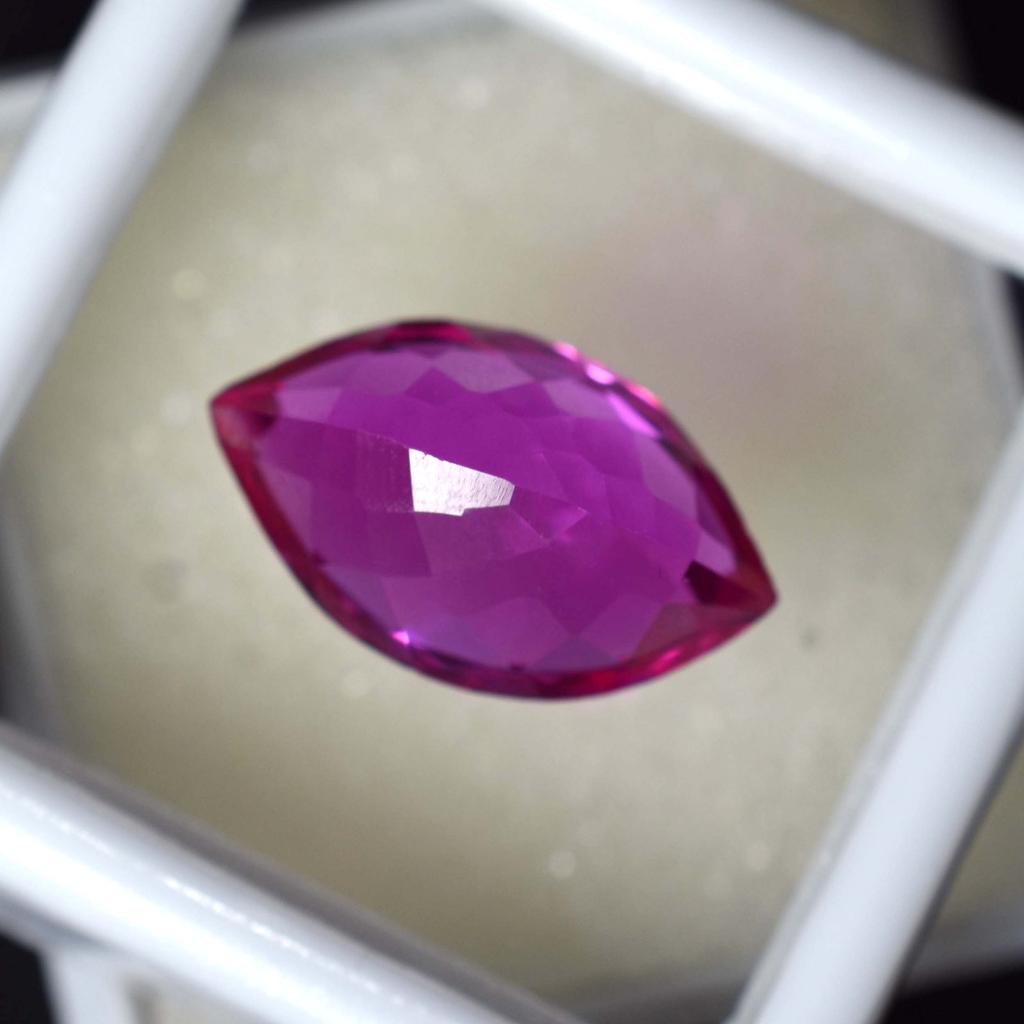 Natural Pink Sapphire Loose Gemstone 10.15 ct Marquise Cut September Birthstone for Gem Collections