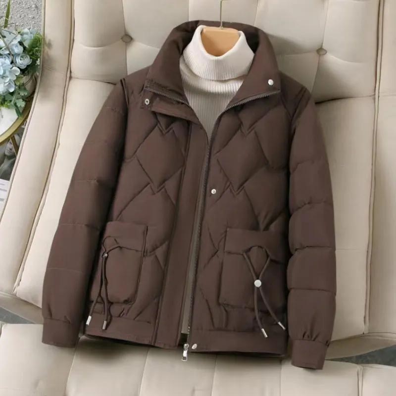 Coat for Women Cotton Autumn Winter Thickened Casual Oversize Double Layer Windbreaker Jacket