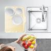Heat Resistant Silicone Draining Board Mat Large size Diversion Opening Slope Kitchen Dish Drainer Pad Nonslip Dish Drying Mat
