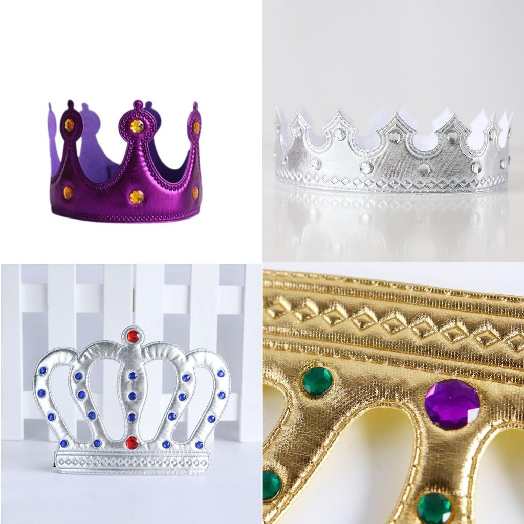 Stylowa złota korona dla dzieci idealna na Halloween i przyjęcia urodzinowe