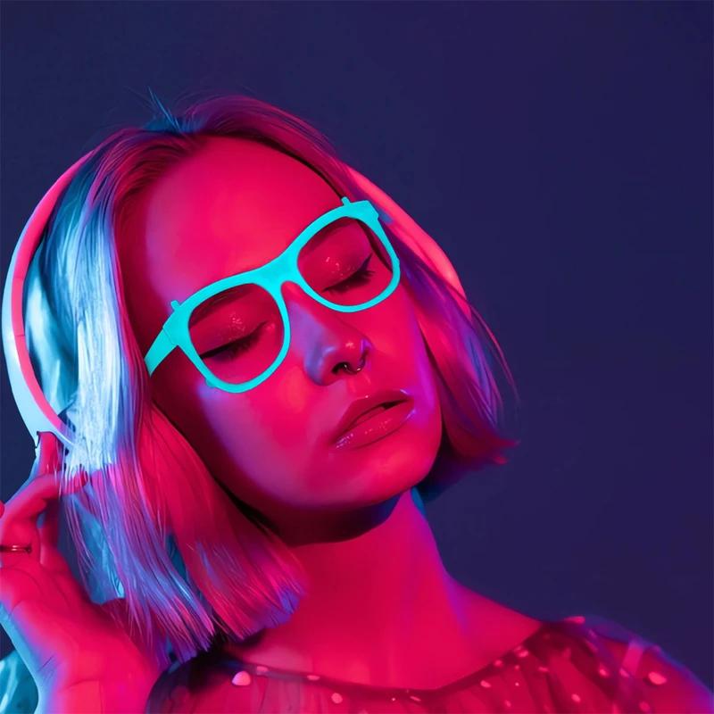 Pack 5 Color Changing Led Glasses Glow Glasses For Neon Party  Rave Glow In The Dark Birthday Favors For Children And Adults