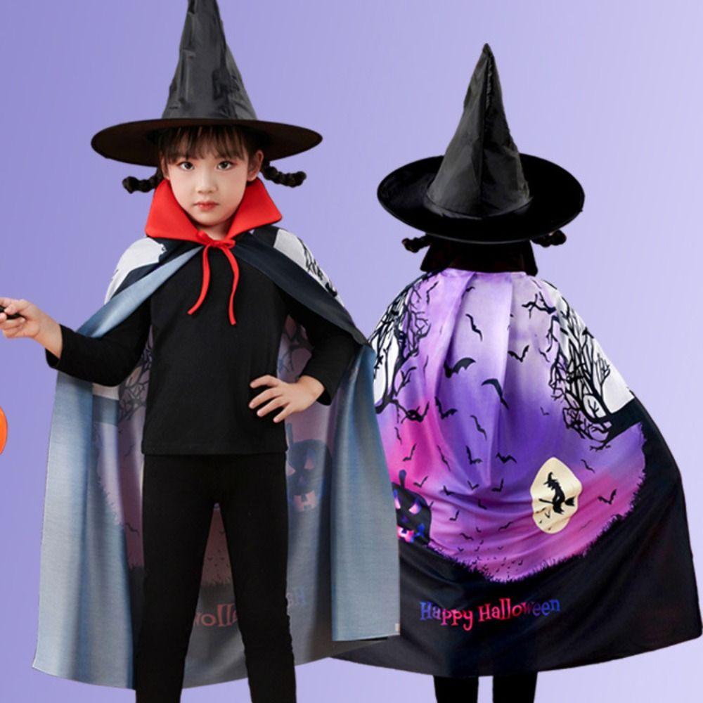 Mystical Cosplay Costume Set Fantasy Magician Cloak Funny Halloween Cloak  Children