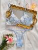 Autumn New French Sweet Printed Embroidery Gauze Perspective Comfortable Gathering Fun Suit.