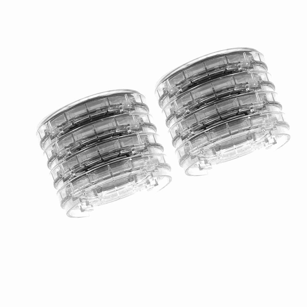 8pcs set Plastic MultiSlot Furniture Leg Skid Resistance Pad NonSlip Bed Stopper Foot Mat for Table Desk Sofa Chairs (Transparent)