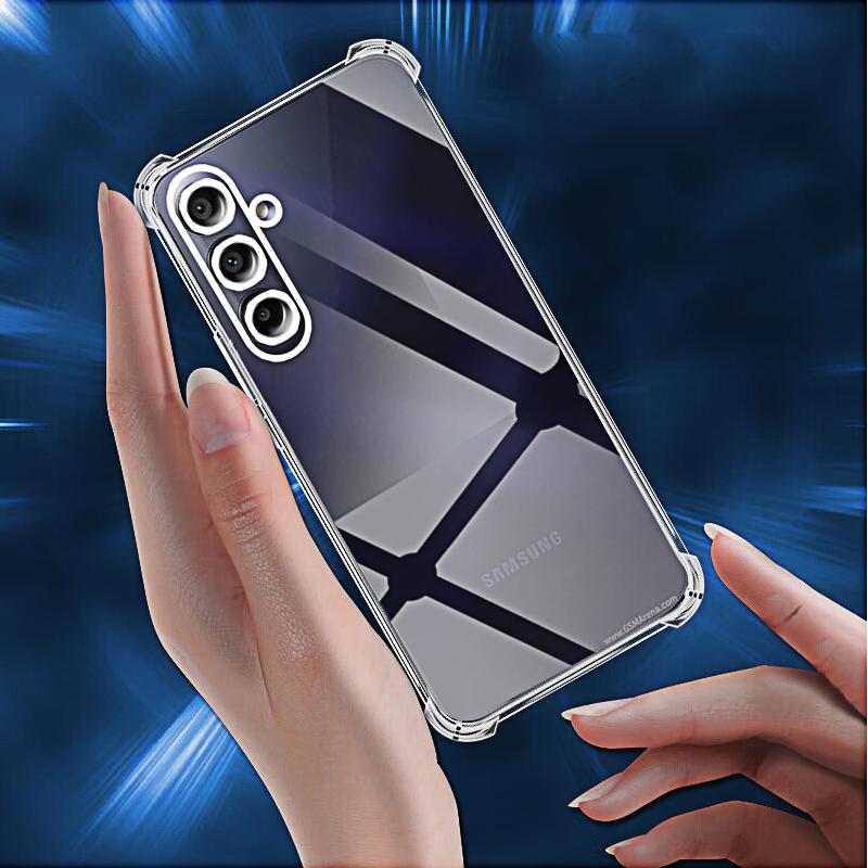Luksusowe Przezroczyste Etui na Telefon dla Samsung Galaxy A15 5G A25 4G A35 A55 A05 A05S Etui Wstrząsoodporne Przezroczysta Tylna Nakładka A 15 25 35 55