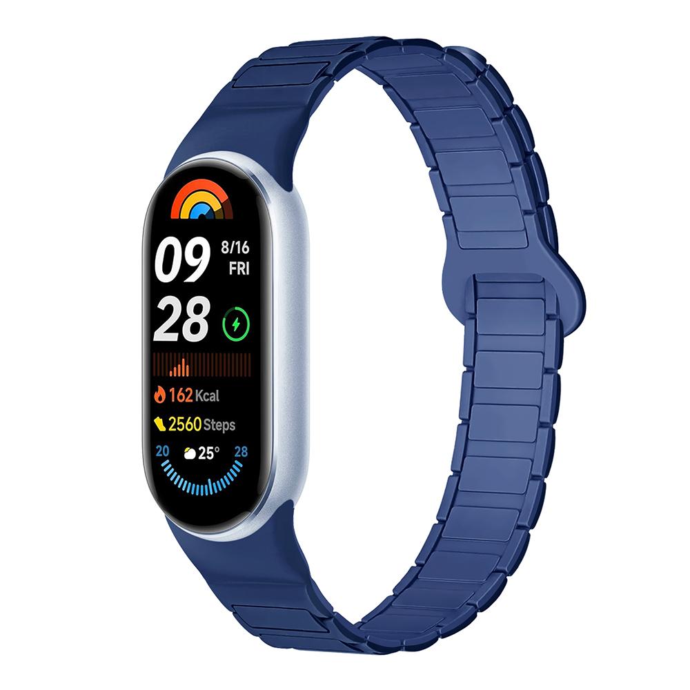

Силіконовий магнітний ремінець для Xiaomi Mi Band 9 10 спортивний браслет для Xiaomi Watch Mi band 8 xiaomi 10 midnight синього кольору