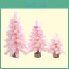 Enchanting 30cm Pink Pointed Christmas Tree With Snowflakes For Festive Table Dcor