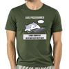 Camiseta Con Estampado De Programador De Gato Para Hombre Ropa Informal Holgada De Calle Camisa De Unisexga Corta Nove