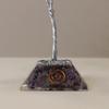 Amethyst Crystal Tree with Orgonite Base, 80 Gemstones